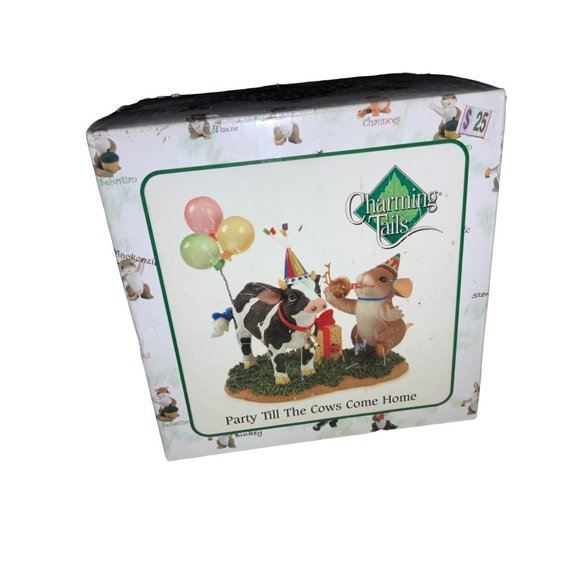 Fitz & Floyd CHARMING TAILS BY DEAN GRIFF  PARTY TIL THE COWS COME HOME - Picture 10 of 12